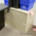 Beige 2 Drawer Lateral File Storage Cabinet